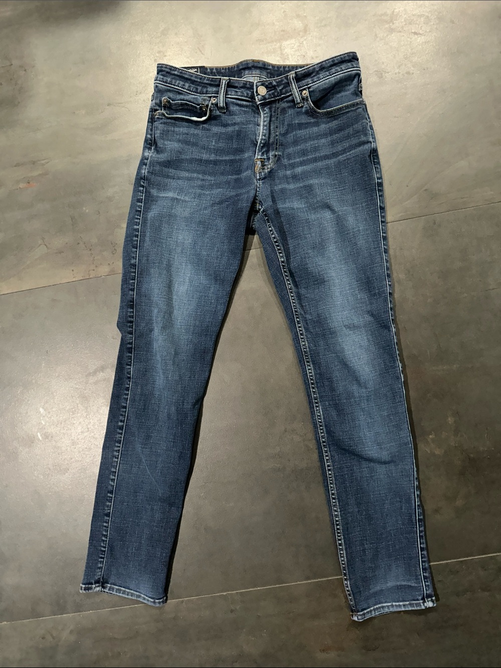 Abercrombie & Fitch Men’s Slim Jeans - Dark Blue Wash 31/32